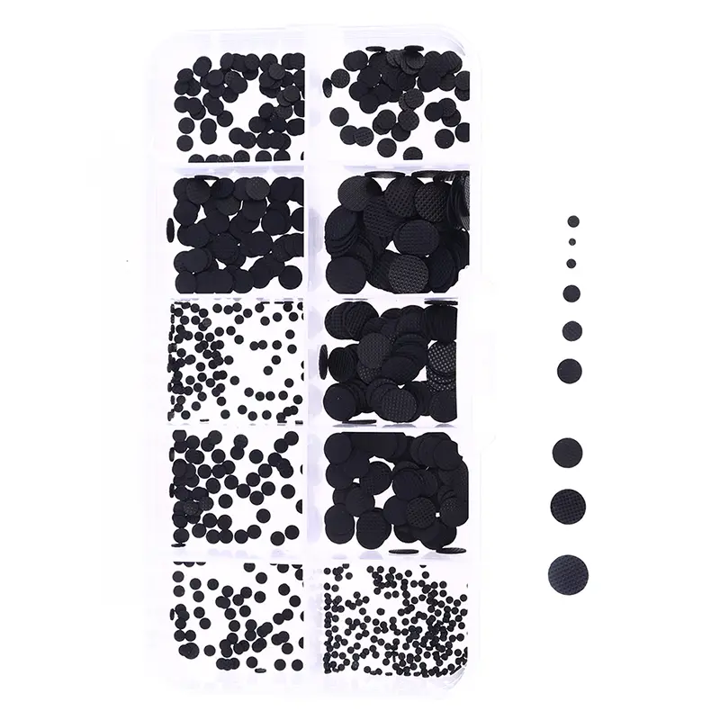 500pcs/box 1.5-8mm Conductive Rubber Pads Keypad Repair Kit For IR Remote Control Conductive Rubber Buttons