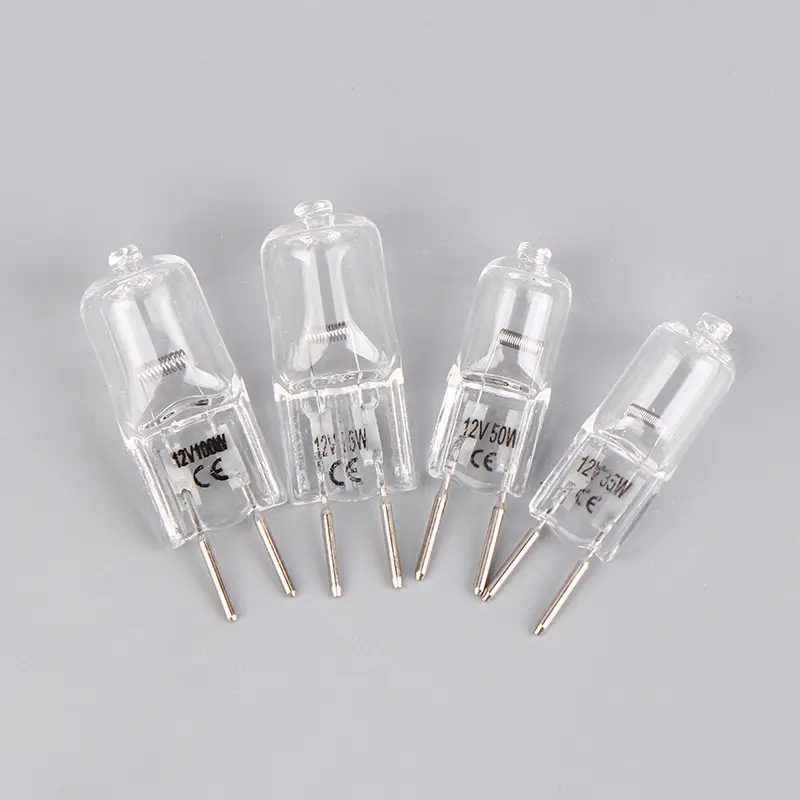 1pcs 12V G6.35 35W 50W 75W 100W Halogen Lamp Beads Suitable For Aromatherapy Lamp Crystal Lamp Projector 2pin Bulb