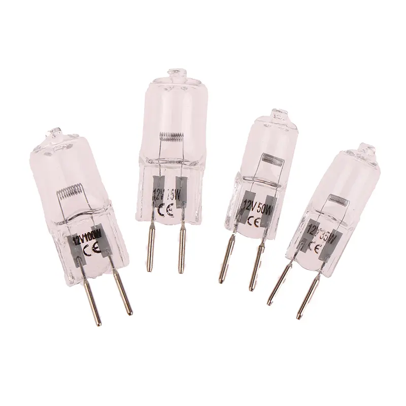 1pcs 12V G6.35 35W 50W 75W 100W Halogen Lamp Beads Suitable For Aromatherapy Lamp Crystal Lamp Projector 2pin Bulb