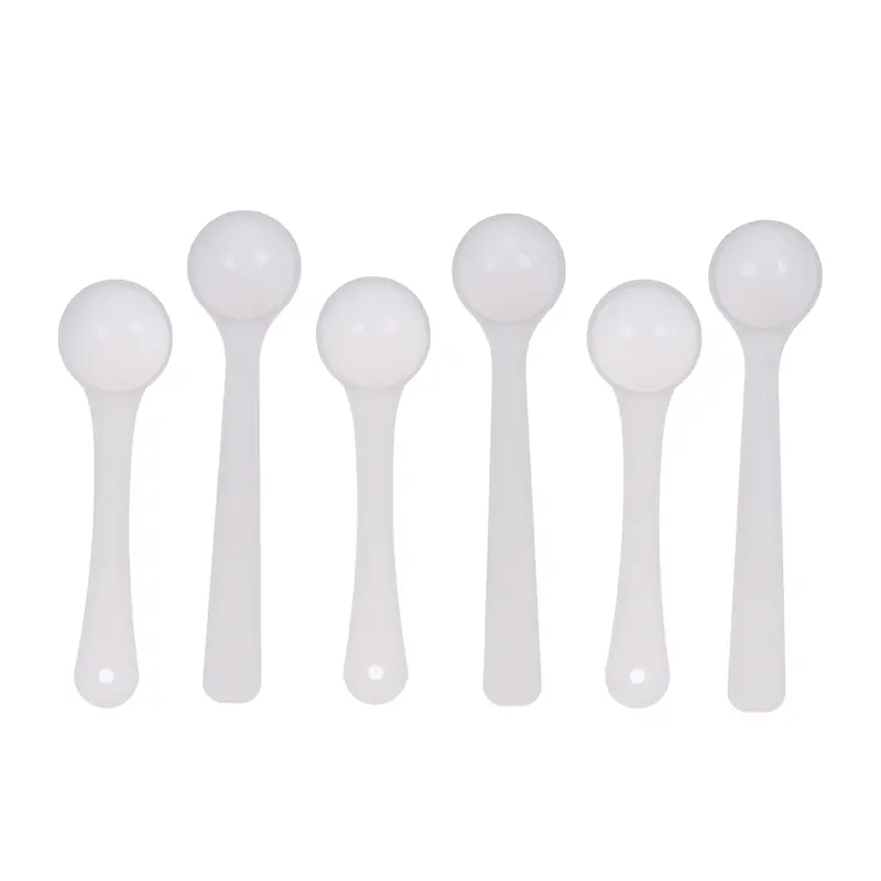 20PCS/lot 1g Measuring Spoon Professional Plastic Scoops/Spoons For Food/Milk/Washing Powder/Medcine White