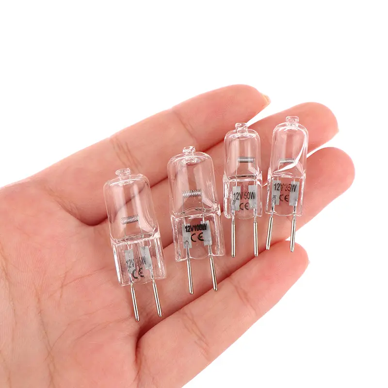 1pcs 12V G6.35 35W 50W 75W 100W Halogen Lamp Beads Suitable For Aromatherapy Lamp Crystal Lamp Projector 2pin Bulb