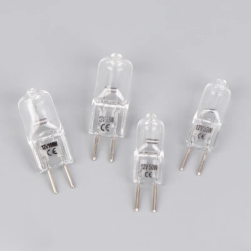 1pcs 12V G6.35 35W 50W 75W 100W Halogen Lamp Beads Suitable For Aromatherapy Lamp Crystal Lamp Projector 2pin Bulb