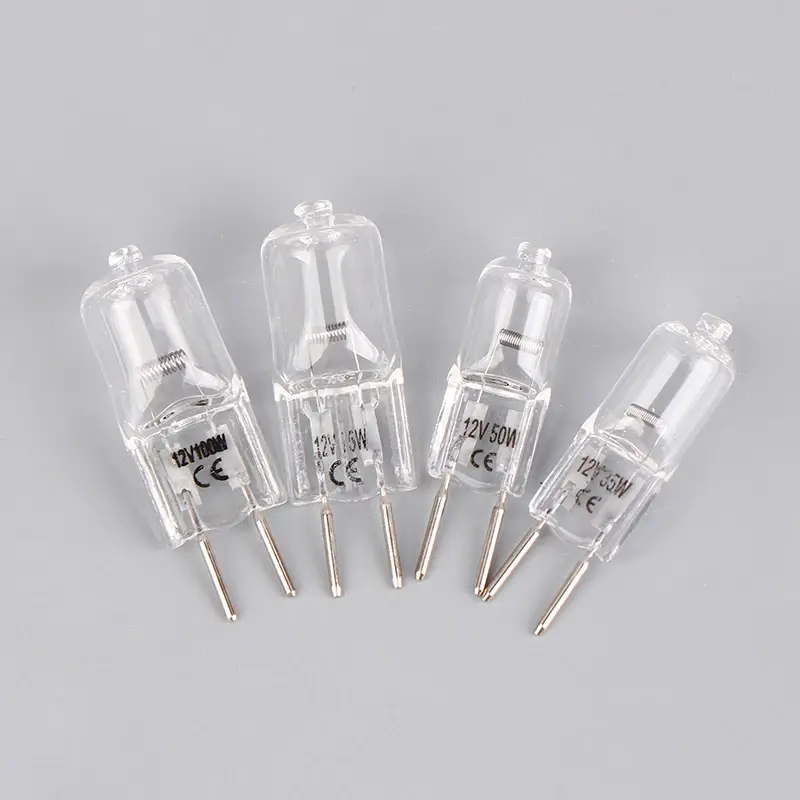 1pcs 12V G6.35 35W 50W 75W 100W Halogen Lamp Beads Suitable For Aromatherapy Lamp Crystal Lamp Projector 2pin Bulb