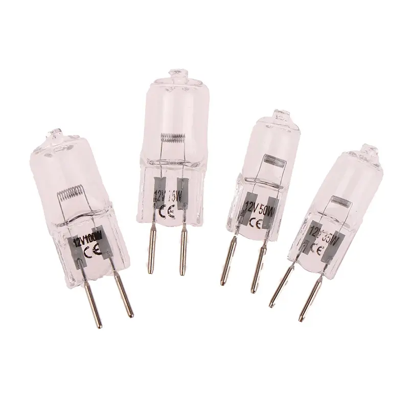 1pcs 12V G6.35 35W 50W 75W 100W Halogen Lamp Beads Suitable For Aromatherapy Lamp Crystal Lamp Projector 2pin Bulb