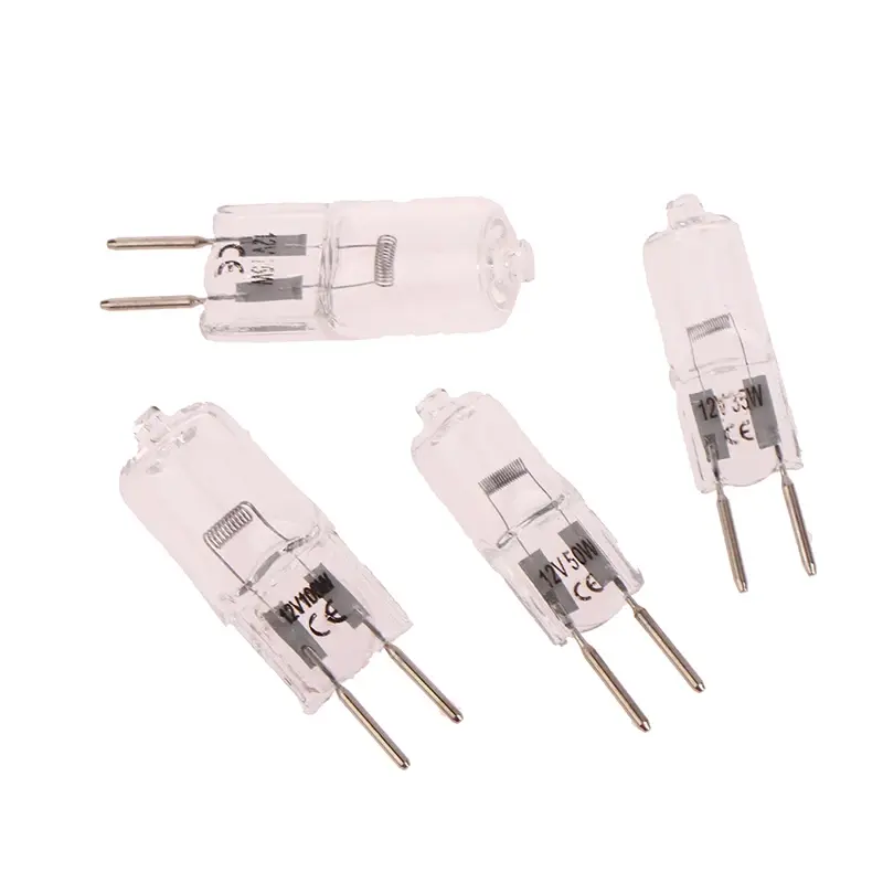 1pcs 12V G6.35 35W 50W 75W 100W Halogen Lamp Beads Suitable For Aromatherapy Lamp Crystal Lamp Projector 2pin Bulb
