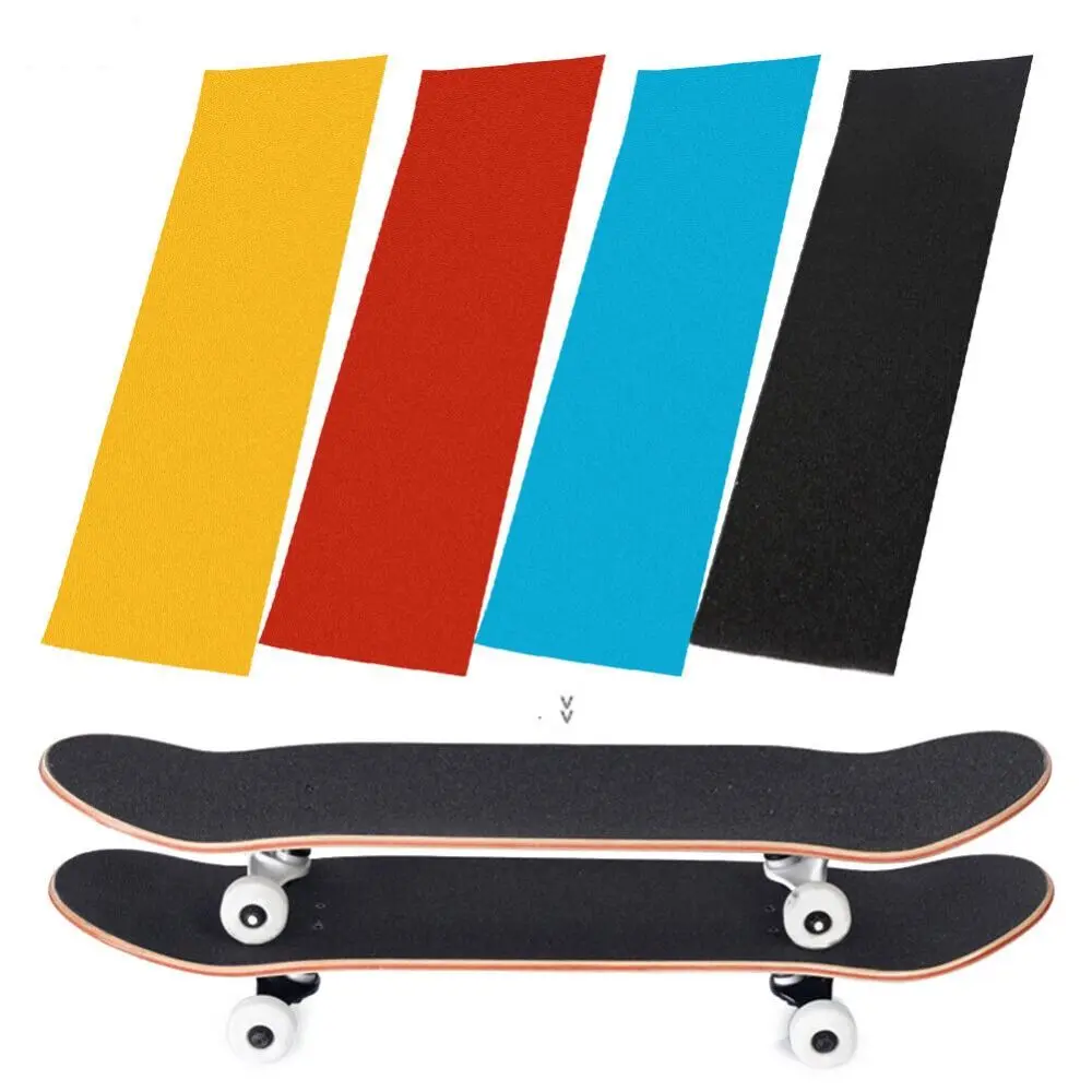 Skateboard Deck Sandpaper Grip Tape Skating Board Longboard Sandpaper Griptape Skating Board Sticker Skate Board & Accessories