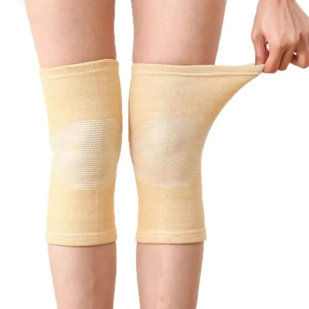 Cotton Polyester Sports Knee Pads Nude Black Grey Elastic Elastic Support Pads Compression Stripe Compression Knee Brace Outdoor