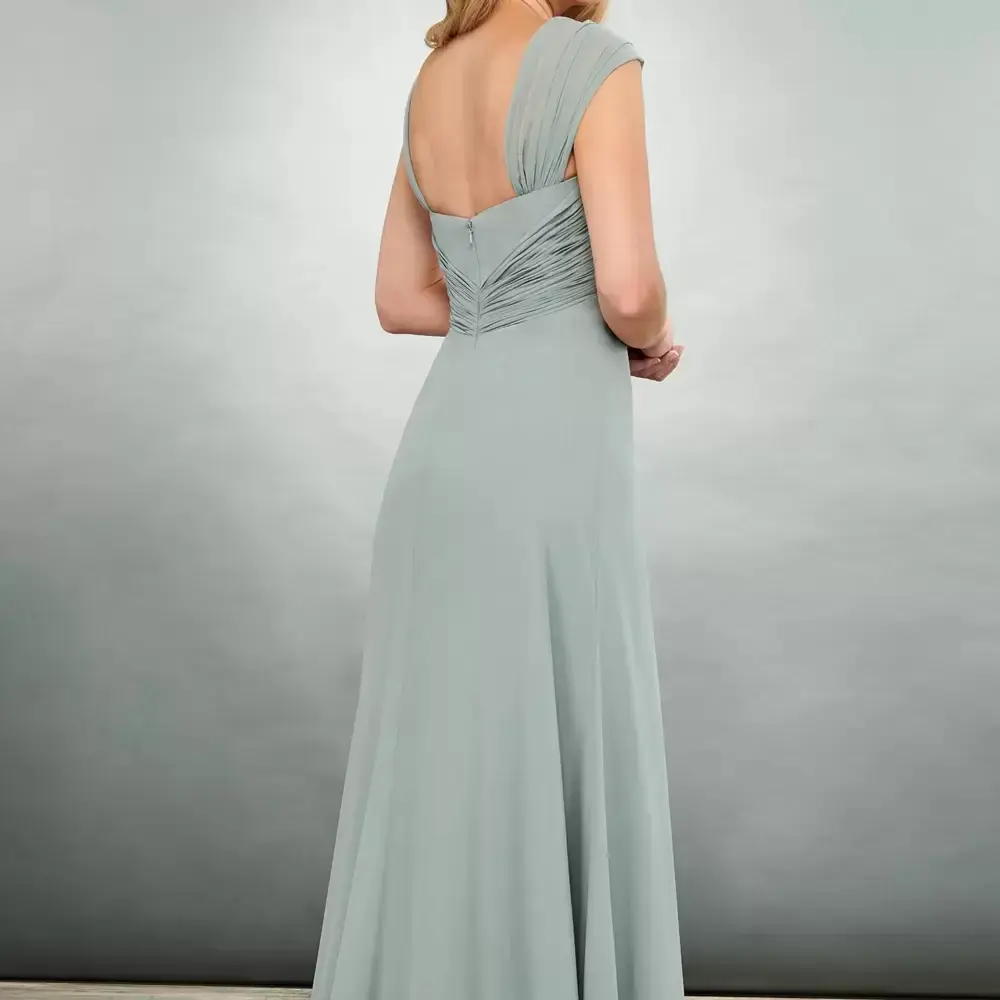Customized Elegant Chiffon Long Mother's Dresses for Weddings Pleats A Line Wedding Party Gowns 2024 Plus Size Mother of Groom B