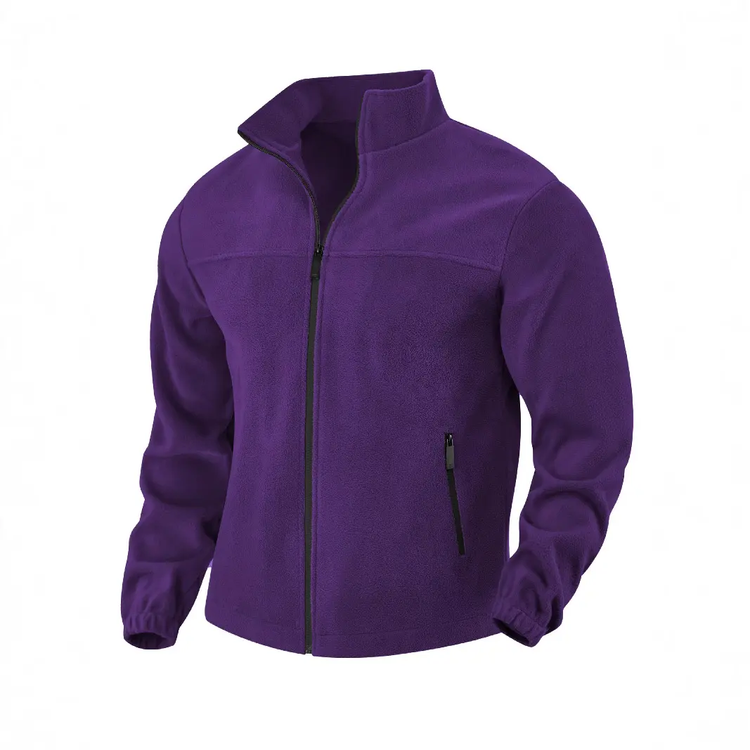 2025 New Men's Fleece Jacket Thermal Warm Polar Fleece Coat Winter Autumn Spring Outdoor Zipper Stand Collar Windproof