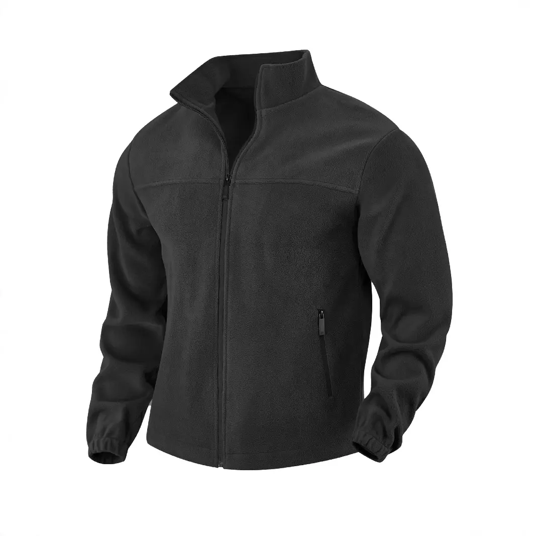 2025 New Men's Fleece Jacket Thermal Warm Polar Fleece Coat Winter Autumn Spring Outdoor Zipper Stand Collar Windproof