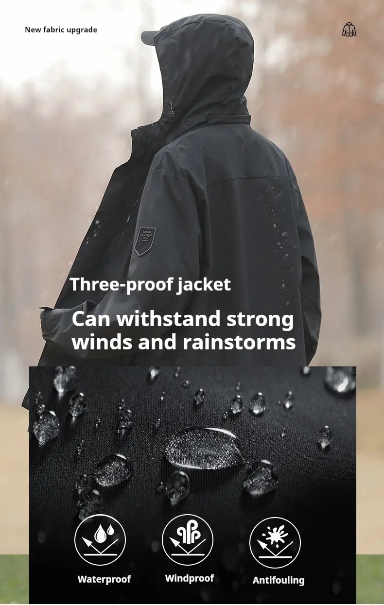 Men's Spring and Autumn Fashion Classic Comfortable Anti Wrinkle Trend Outdoor Casual Stormtrooper Jacket Coat