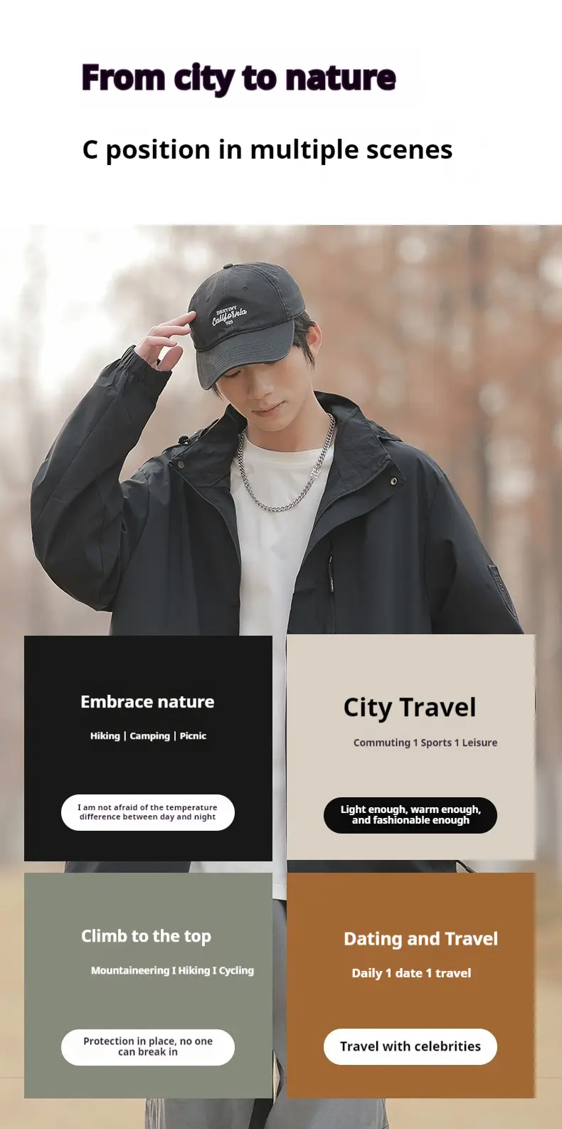 Men's Spring and Autumn Fashion Classic Comfortable Anti Wrinkle Trend Outdoor Casual Stormtrooper Jacket Coat