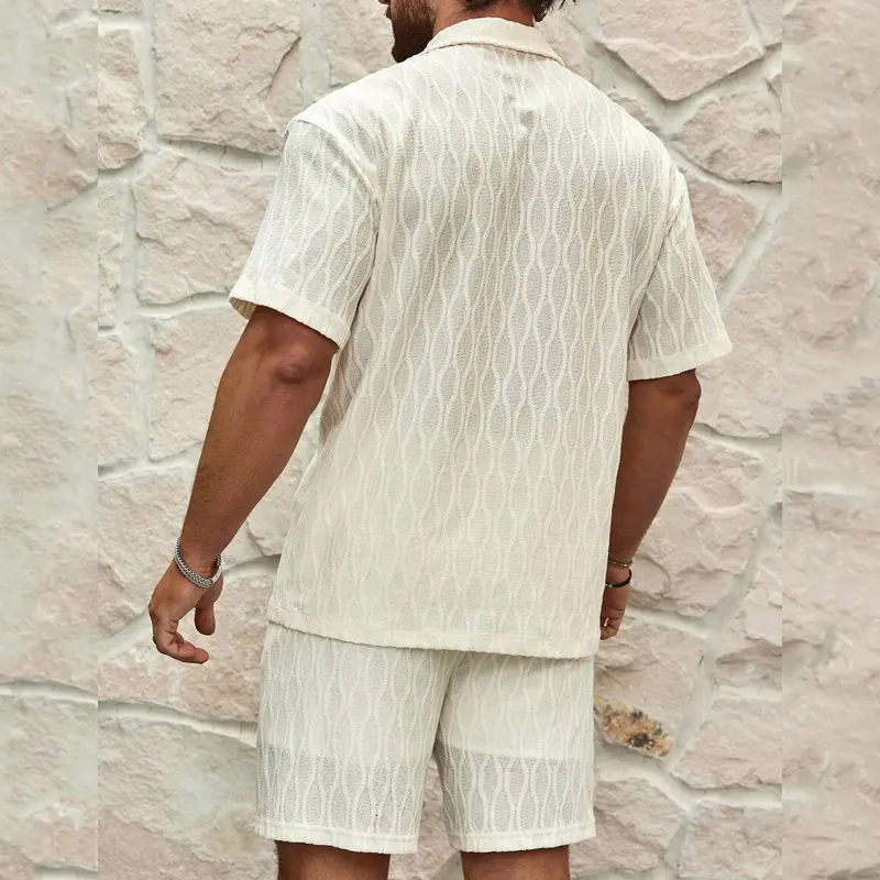 Men Summer Casual Print Track Suit Set 2024 New Fashion Jogging Outfit Breathable Two Piece Sports Wear Clothing For Men Sets