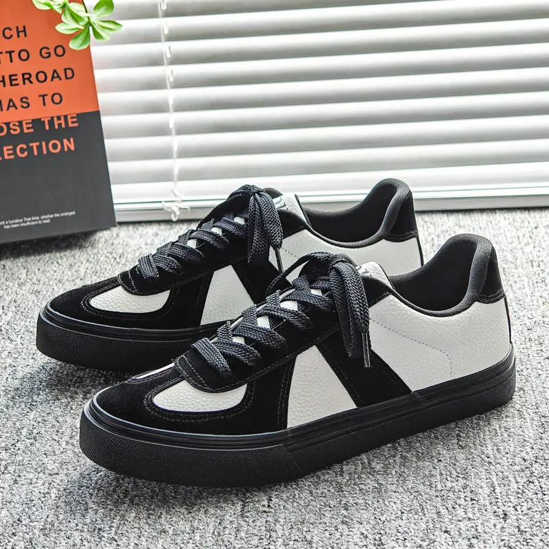Trendy Soft-soled Anti-slip Cowhide Casual Men's Shoes Versatile Streetwear Leather Sneakers Summer Ready for Men Tenis