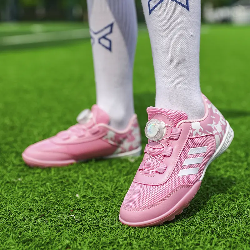 Personality Stylish and Comfortable Boys Girls Training Game Sneakers Indoor Outdoor Lawn Youth Student Soccer Shoes 29-39#