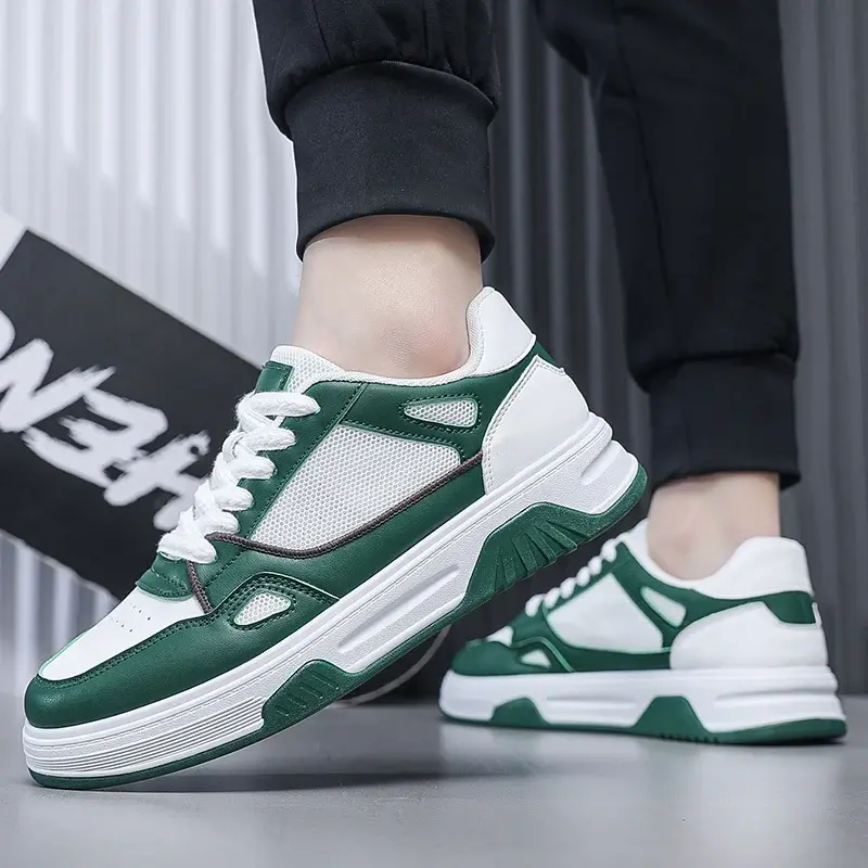 Mens Vulcanized Shoes Tennis Sneakers Walking Footwear 2025 Fashion Men Casual Platform Sneakes Lace Up Trainers Student Sneaker