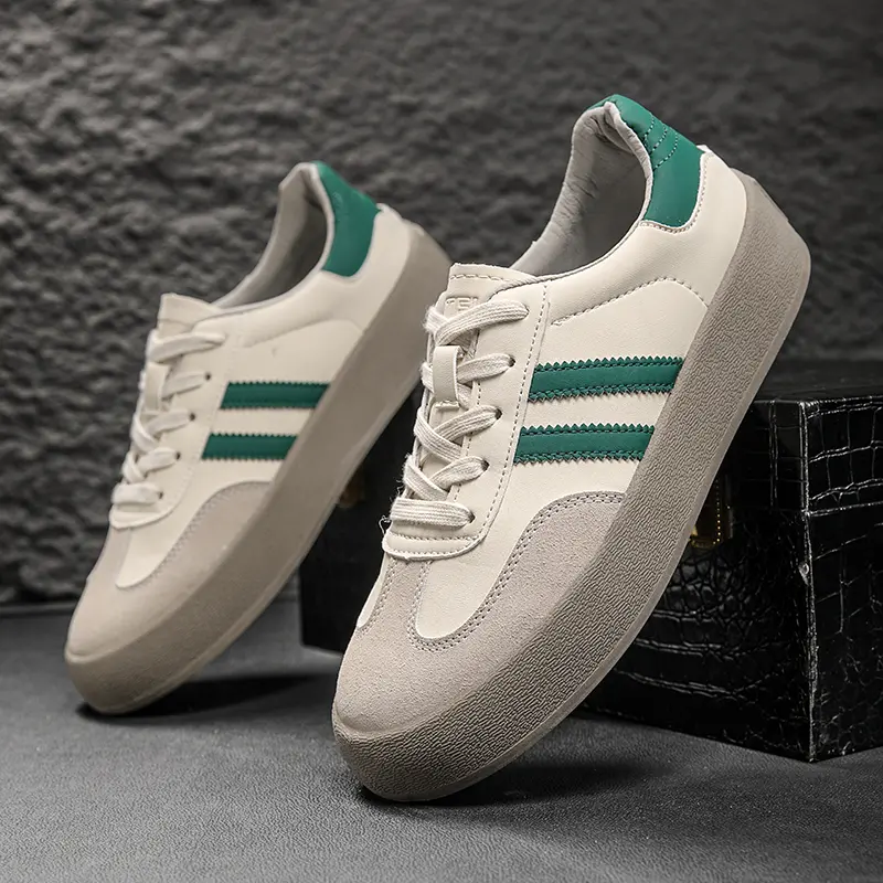 Men's Trendy Popular Leisure Shoes Versatile Soft Leather for Men Sneakers Man Low-top Wear-resistant Sports Walking Footwear