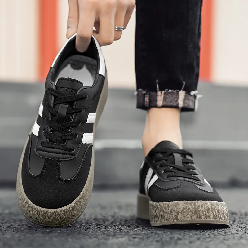 Men's Trendy Popular Leisure Shoes Versatile Soft Leather for Men Sneakers Man Low-top Wear-resistant Sports Walking Footwear