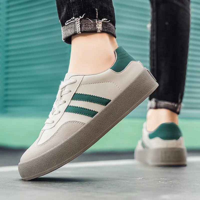 Men's Trendy Popular Leisure Shoes Versatile Soft Leather for Men Sneakers Man Low-top Wear-resistant Sports Walking Footwear