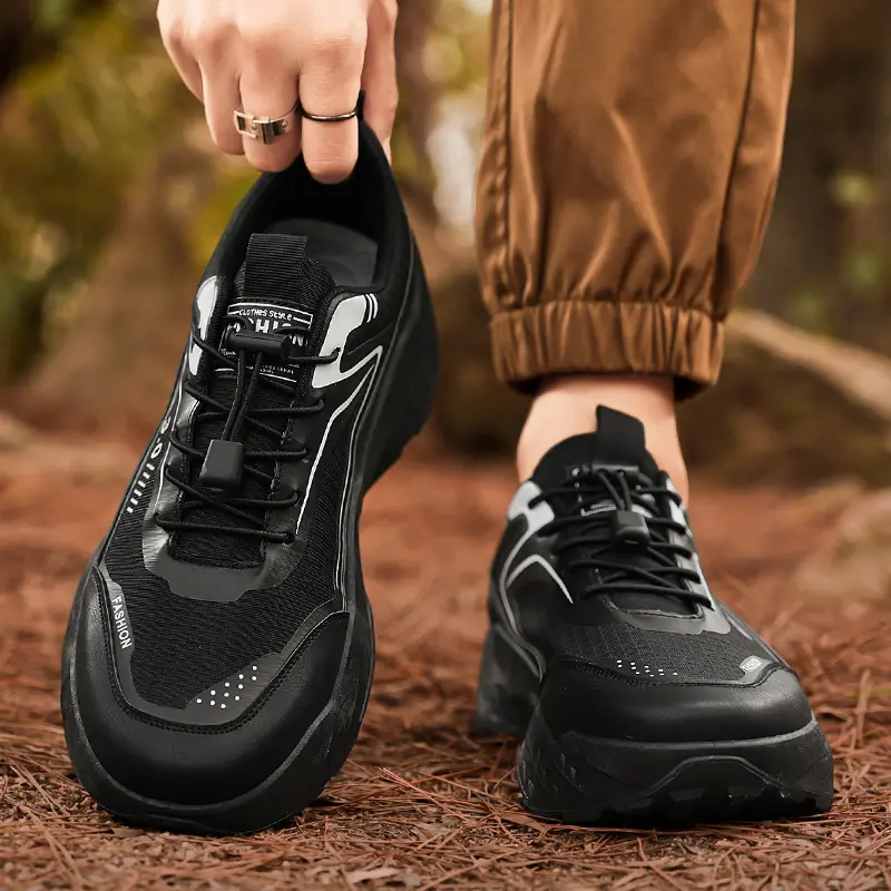 2025 New Men Hiking Shoes Outdoor Camping Resistant Non Slip Sneakers Male Casual Lightweight Lace-Up Walking Shoes кроссовки