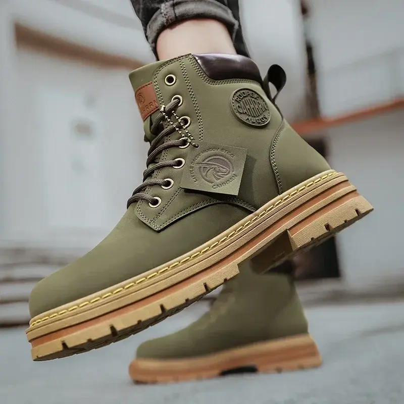 Classic Design Walking Women Boots for Men Outdoor Boots Luxury Brands Men's Ankle Boots Winter New High Top Casual Shoes
