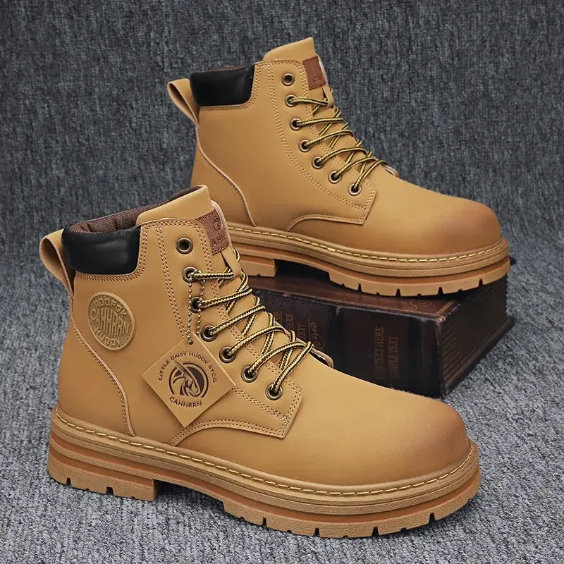 Classic Design Walking Women Boots for Men Outdoor Boots Luxury Brands Men's Ankle Boots Winter New High Top Casual Shoes