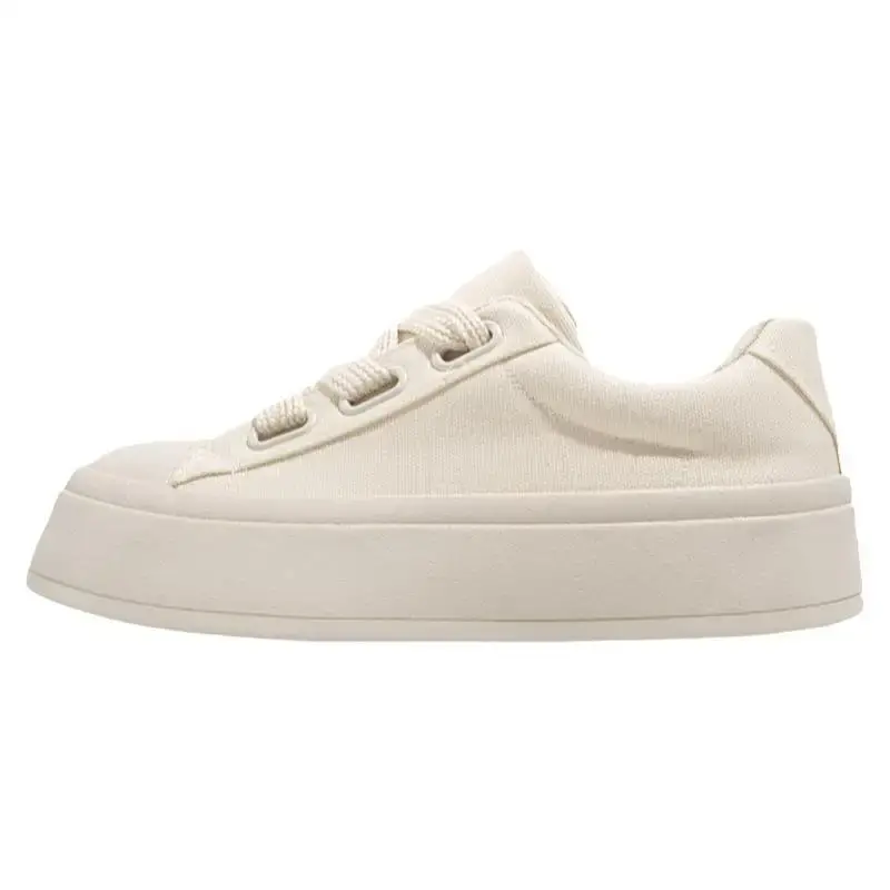 Women Shoes Canvas Breathable Walking Flat Shoes Sneakers Women Casual Vulcanized Shoes White Students Footwear 40 Size