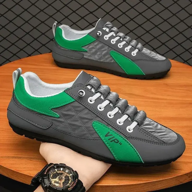 New Men Casual Shoes Summer Thin Section Baotou Half Slippers Fashion Wild Flat-bottomed Bean Shoes Men Sneakers 2025