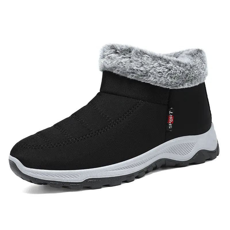 Woman Winter Warm Snow Boots New Fashion Non Slip Wedges Walking Casual Flat Shoe Outdoor Thickening Plush Ankle Boots 2025