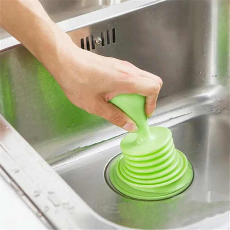 Toilet Plungers Solid Sewer Anti Bloking Tools Sink Bathtub Closestool Drain Pipeline Dredge Suction Cup Kitchen Supplies