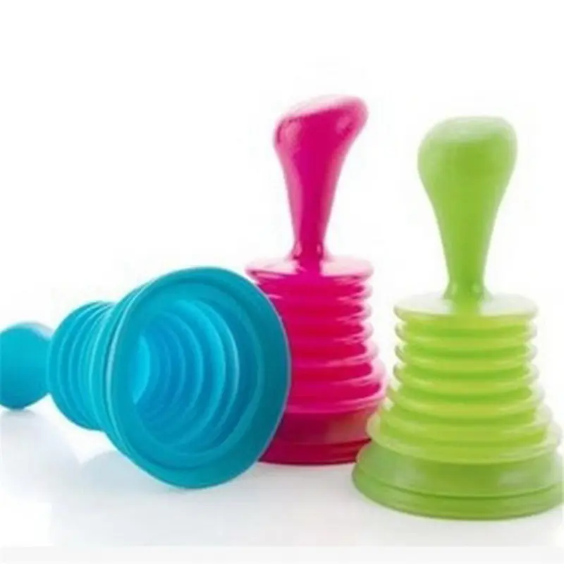 Toilet Plungers Solid Sewer Anti Bloking Tools Sink Bathtub Closestool Drain Pipeline Dredge Suction Cup Kitchen Supplies