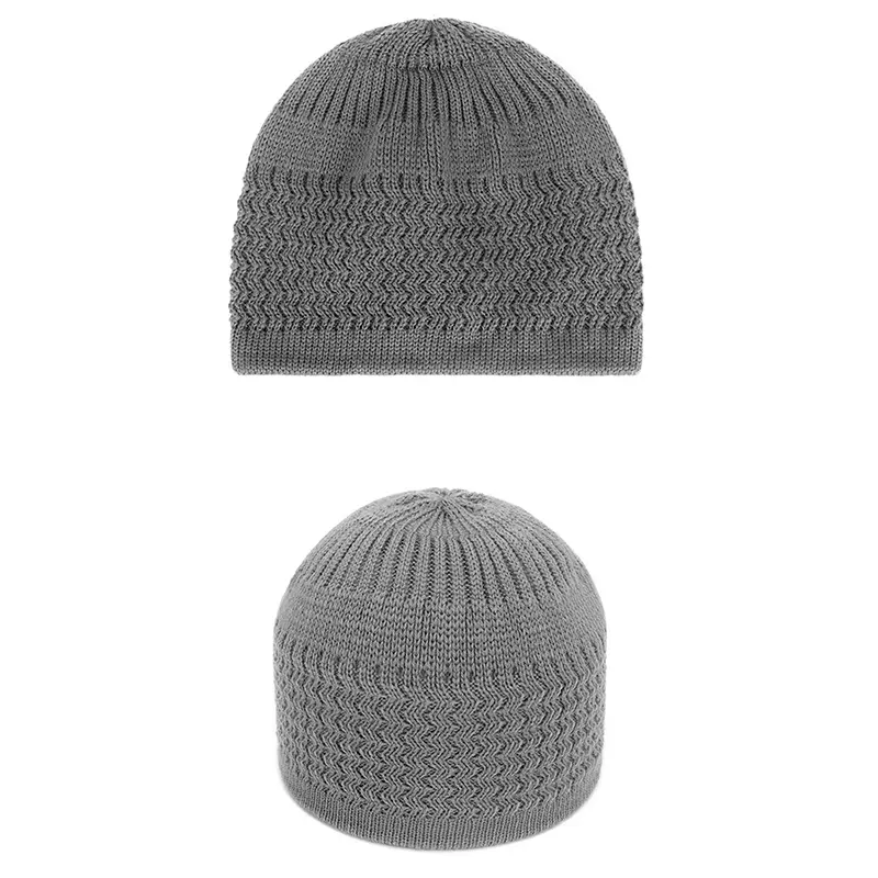 Knitted Muslim Men Prayer Hats Beanies Cap Warm Islamic Ramadan Jewish Kippah Homme Hat Women's Wrap Head Caps