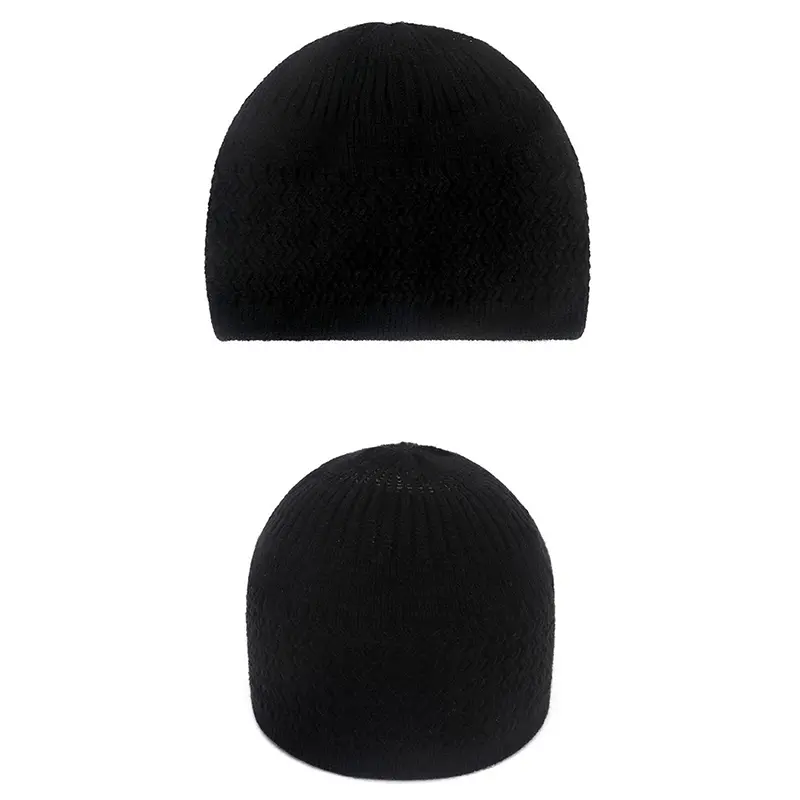 Knitted Muslim Men Prayer Hats Beanies Cap Warm Islamic Ramadan Jewish Kippah Homme Hat Women's Wrap Head Caps