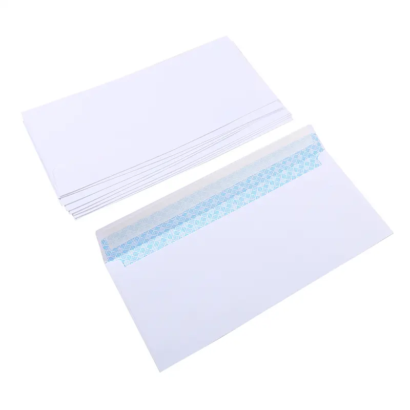 10Pcs/pack double-sided Adhesive Paper Anti-peeping Printing Inner Layer Confidential Western Business Envelope Internal Pattern