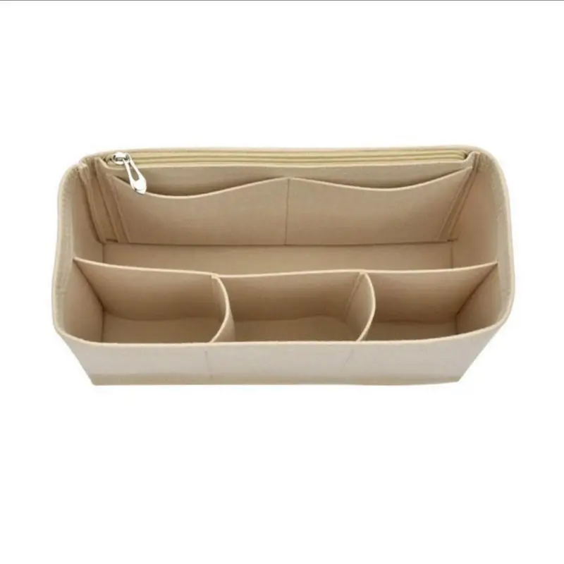 Practical Felt Insert Liner Purse Organiser Pouch Handbag Tote Bag Internal Multi Layer Pocket Partition