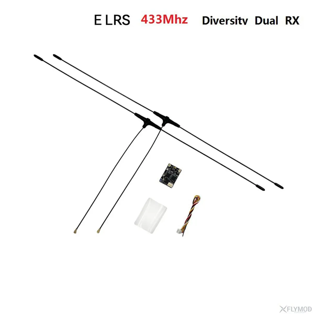 New ELRS Receiver 433Mhz RX Dual Diversity Receiver 2x100mW Built-in C3 TCXO for RC FPV Traversing Drones Parts