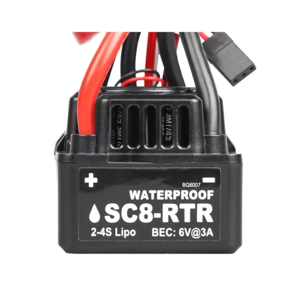 New SC8 RTR Waterproof 120A Brushless ESC Speed Controller 2-4S Lipo Fit 3660 3674 Motor for 1/10 1/8 RC Car
