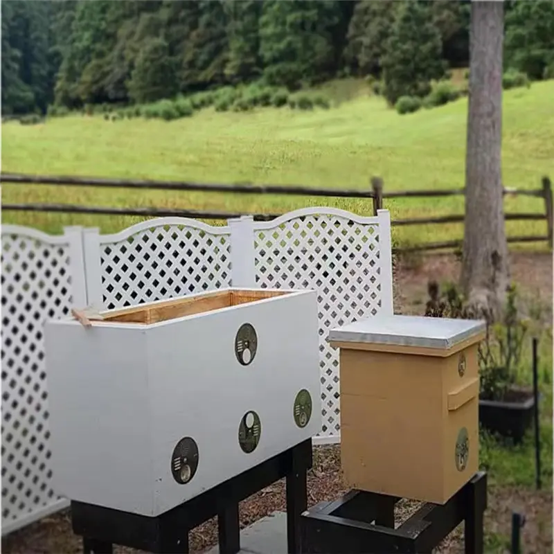 HGHO 10PCS Hive Nut Box Entrance Door Beekeeping Equipment Hive Beekeeping Tools Entrance Tray (Diameter: 12.5 Cm)