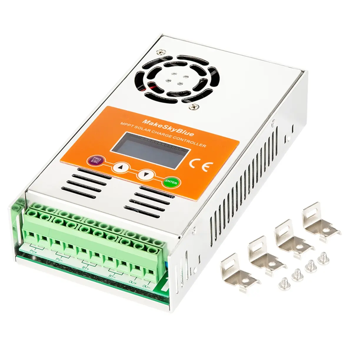 New 60A-V123 with Wifi Cloud Box MakeSkyBlue Solar Panel MPPT Charge Controller for 12V 24V 48V Lead-Acid Battery