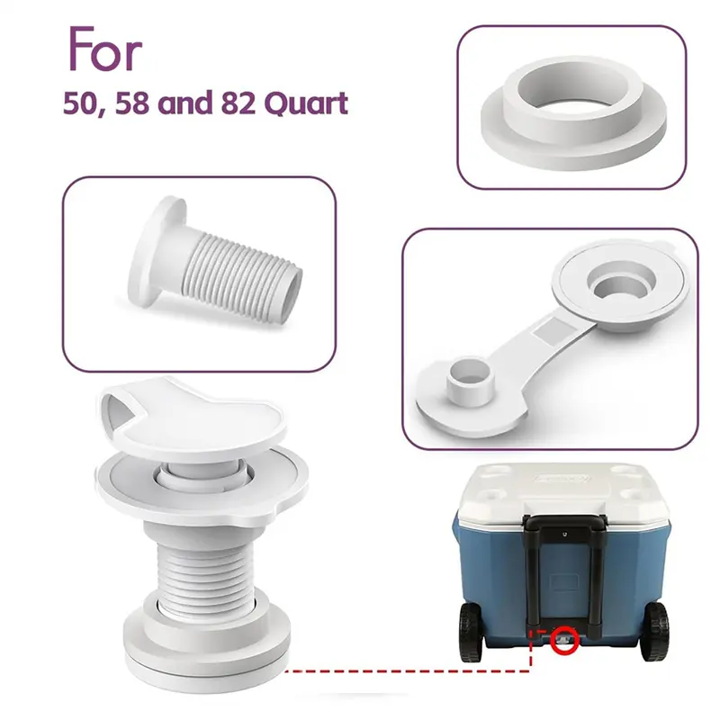 HGHO Cooler Drain Plug Cooler Plug Replacement Triple Snap Drain Plug Cooler Plug Assembly For Coolers