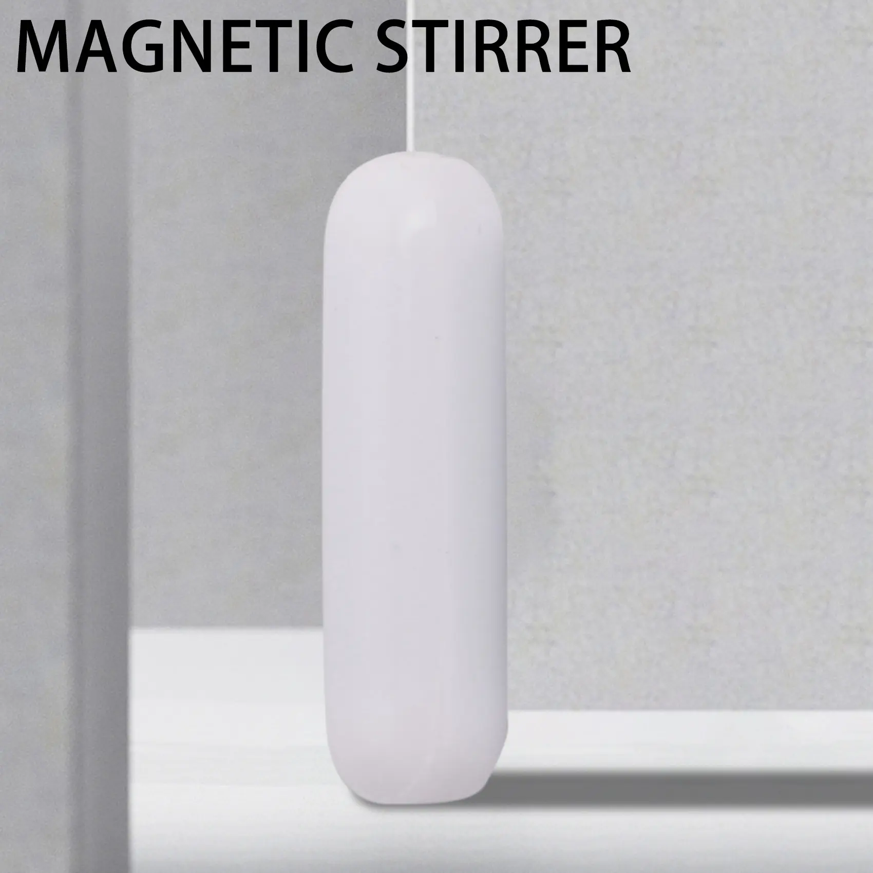 HGHO 5 Pcs 25Mm(1 Inch) PTFE Magnetic Stirrer Mixer Stir Bar,White Color,Laboratory Bar,Stir Plate Bar,7Mm25mm Stir Bars