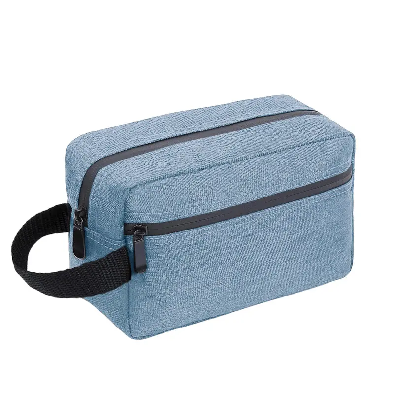 Portable cosmetic bag, Oxford cloth waterproof storage bag, large-capacity hand-held portable toiletry bag, travel storage pouch