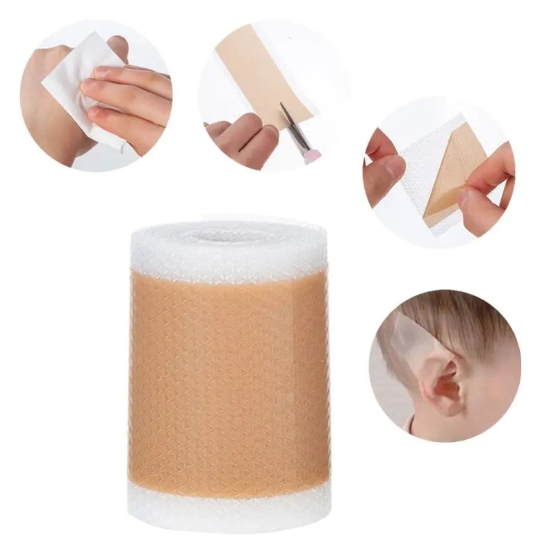 4x150cm Auricle Valgus Correction Patch Ears Aesthetic Corrector Elastic Silicone Tape Stickers for Newborn Baby Protruding Ear