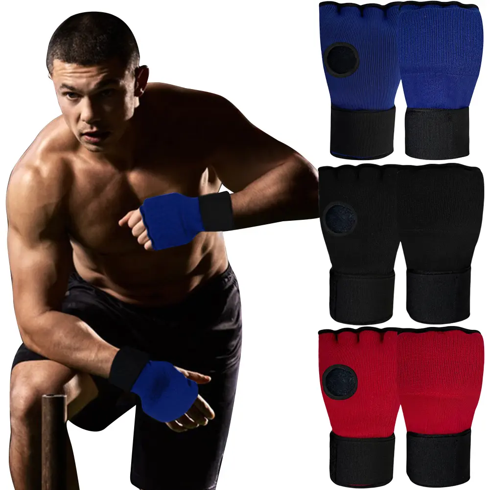 Gel Boxing Gloves Breathable Half Finger Boxing Gloves Boxing Hand Wrap Inner Gloves Boxing Training Accessories