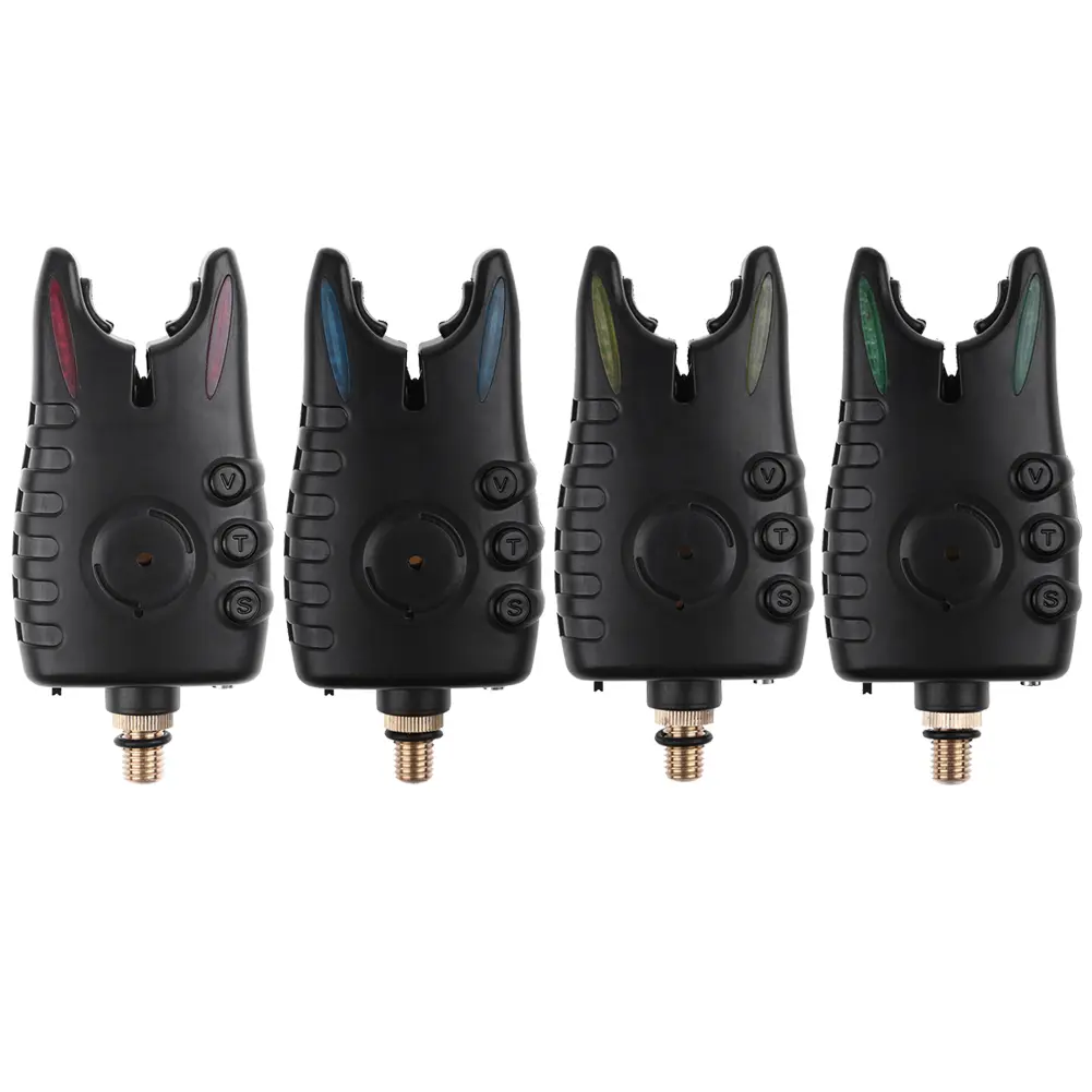8 LED Fishing Bite Alarm Adjustable Tone Volume Sensitivity Carp Fishing Tackle
