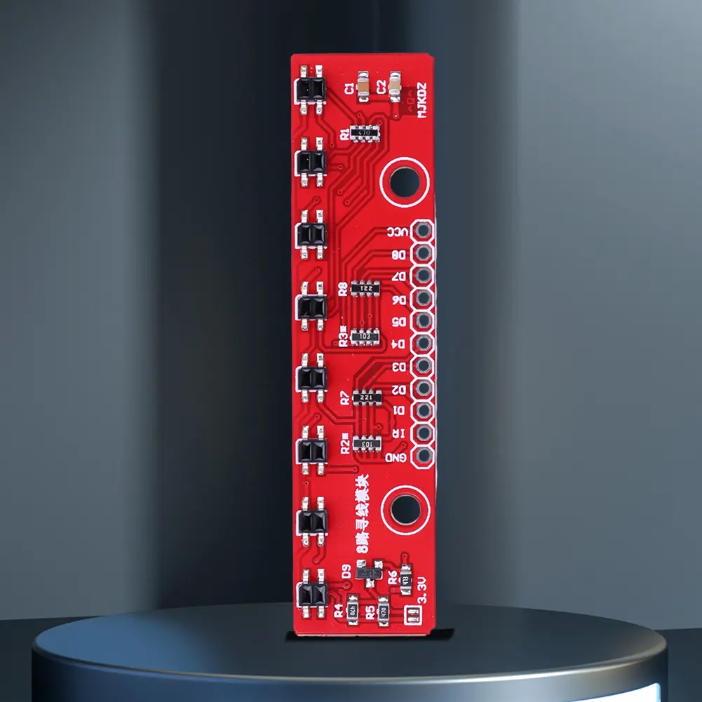3.3V-5V Hunt Module 8 Channel 8Bit Detector Hunt Board PCB Infrared Detection Sensor Module Board for Laboratories