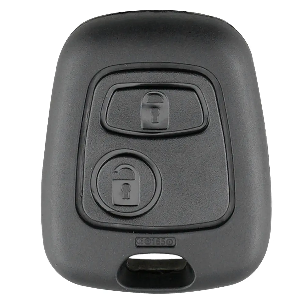 Practical Button Pad Replaceable ABS Button Key Shell Case Anti-collision Car Key Button Pad Wear-resistant for Peugeot 206