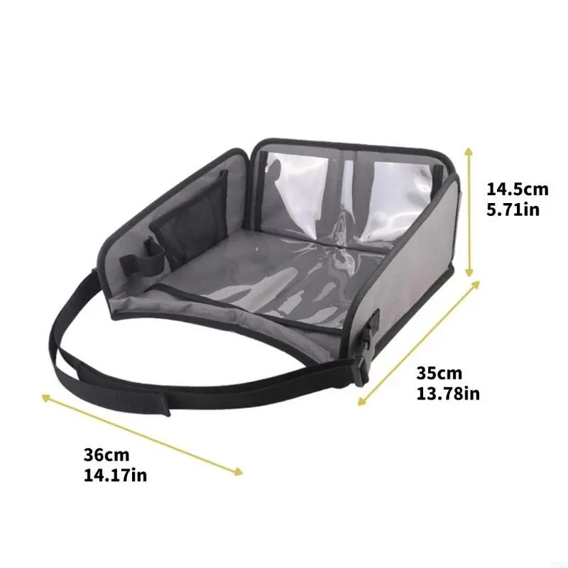 Kids Travel Seat Tray for Car Children's Toy Storage Table Drawing Board Safety Tray Dining Beverage Rack Road Trip Activities