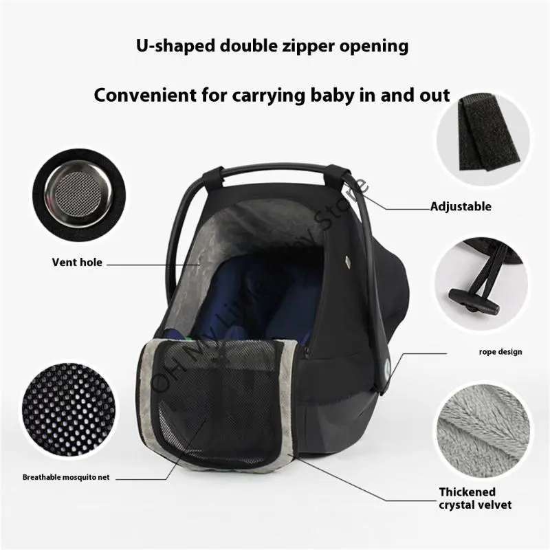 Baby Stroller Pushchair Mosquito Net Infant Carrier Car Seat Insect Mesh Net Newborn Carriage Cradles Cover Sunshade