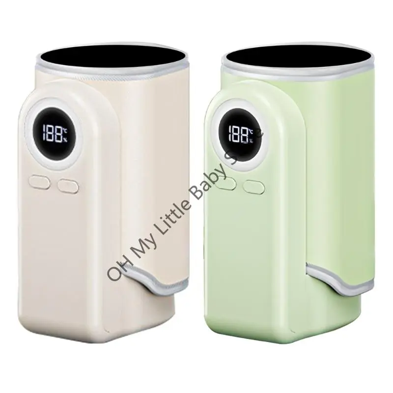 M76C Portable Baby Bottle Warmer 4 in 1 Fast Heating Breastmilk Formula Warmer USB Charging Adjustable Gear Travel Essential